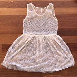 Free people sheer, beaded dress